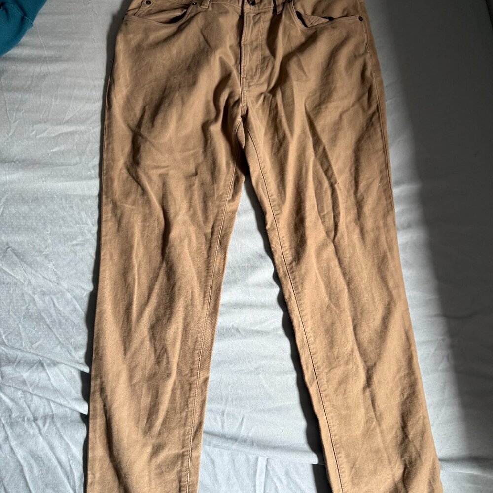 Todd Snyder SlimFit 5-Pocket Italian Moleskin Pant in Pine Cone 32x30 $248